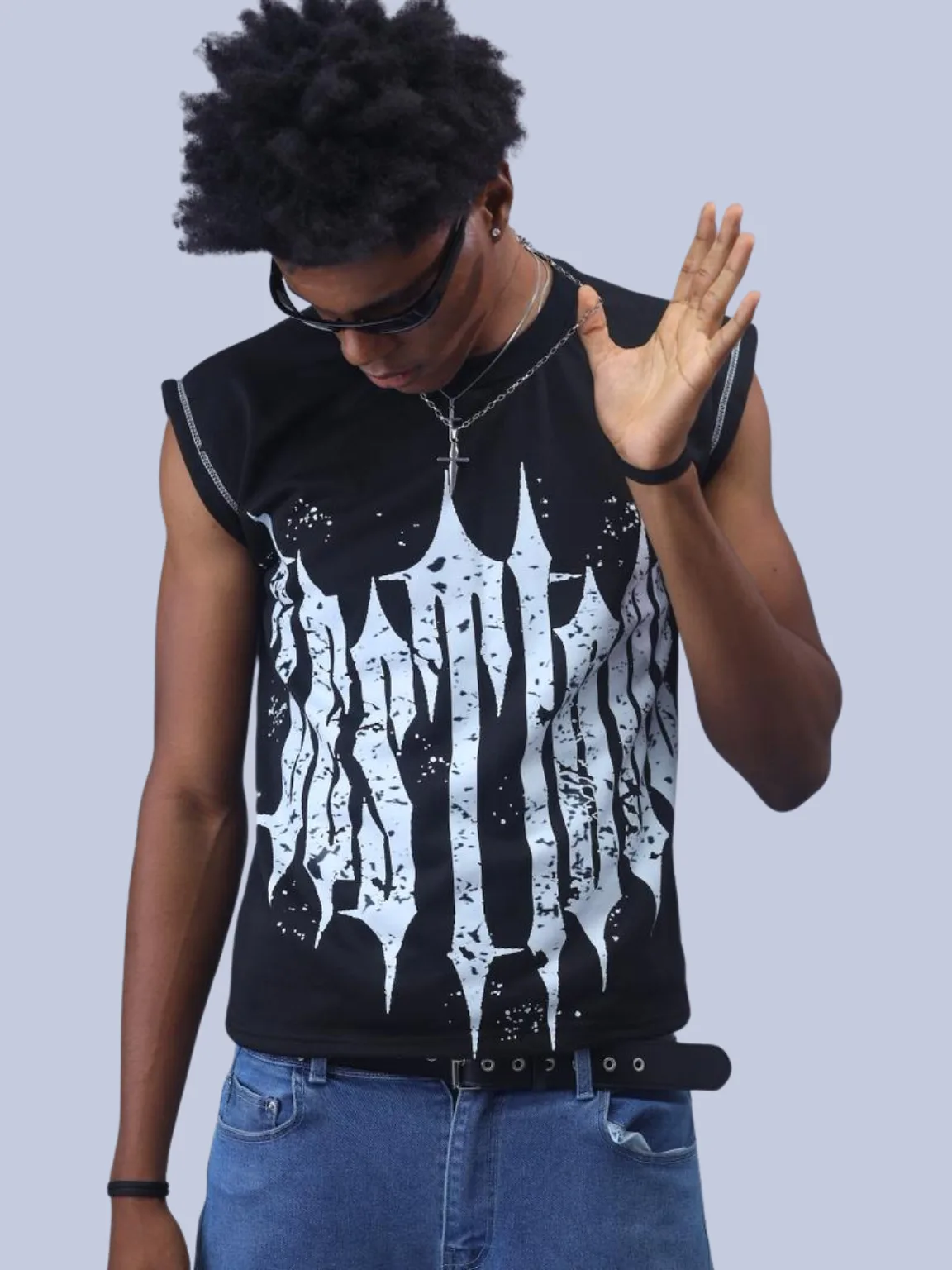 Revenge cut-off Tank Top - Image 5