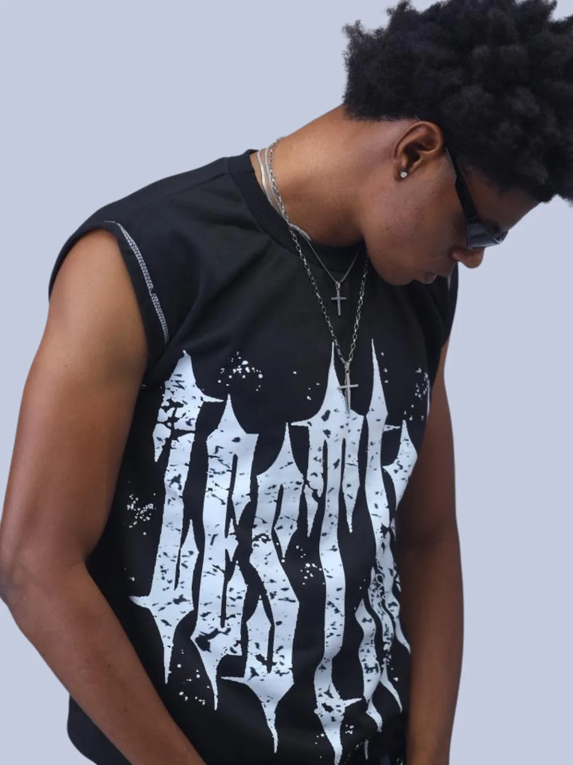 Revenge cut-off Tank Top - Image 4