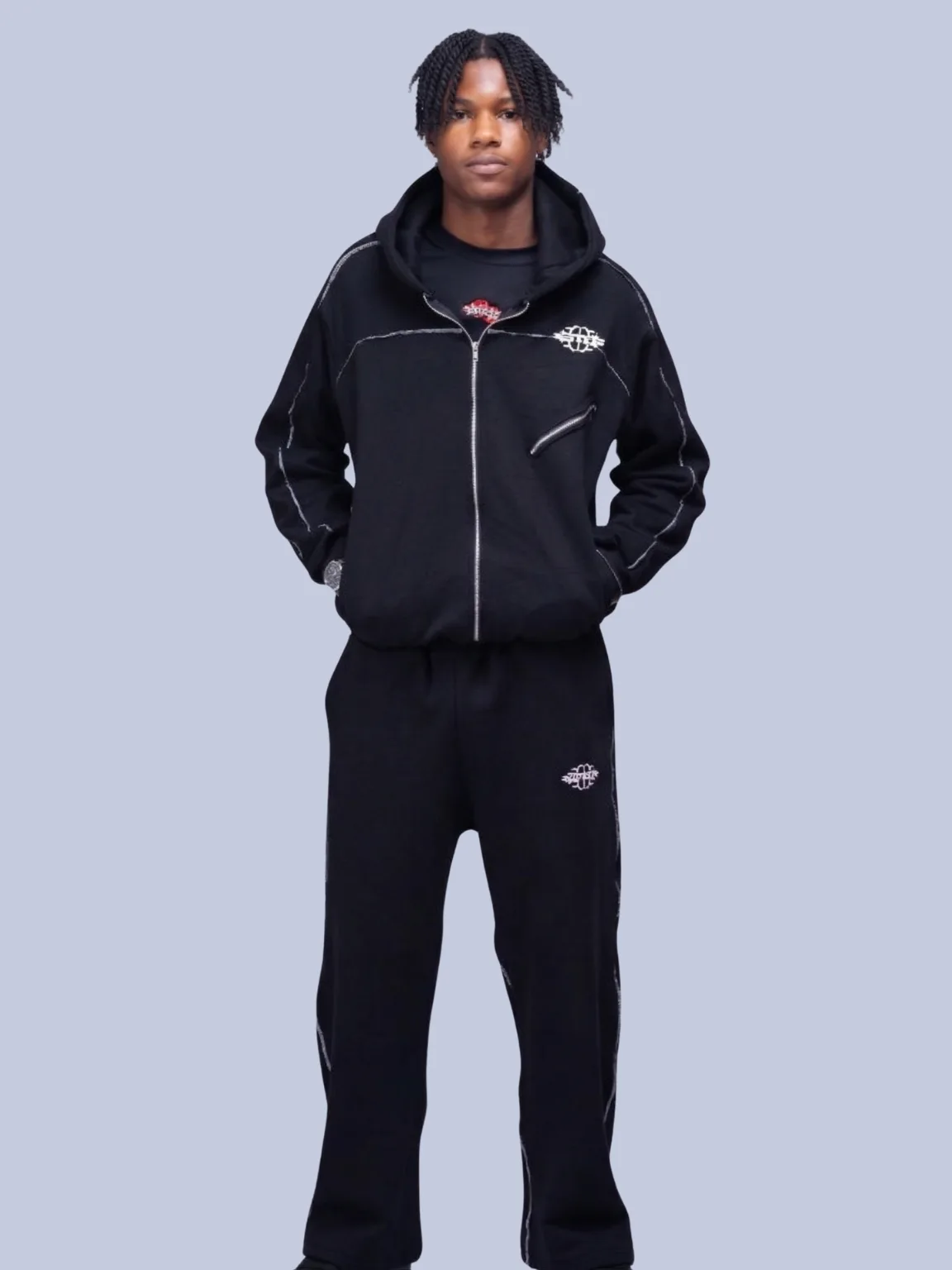 Deconstructed Stitch Zip-Up - Image 4