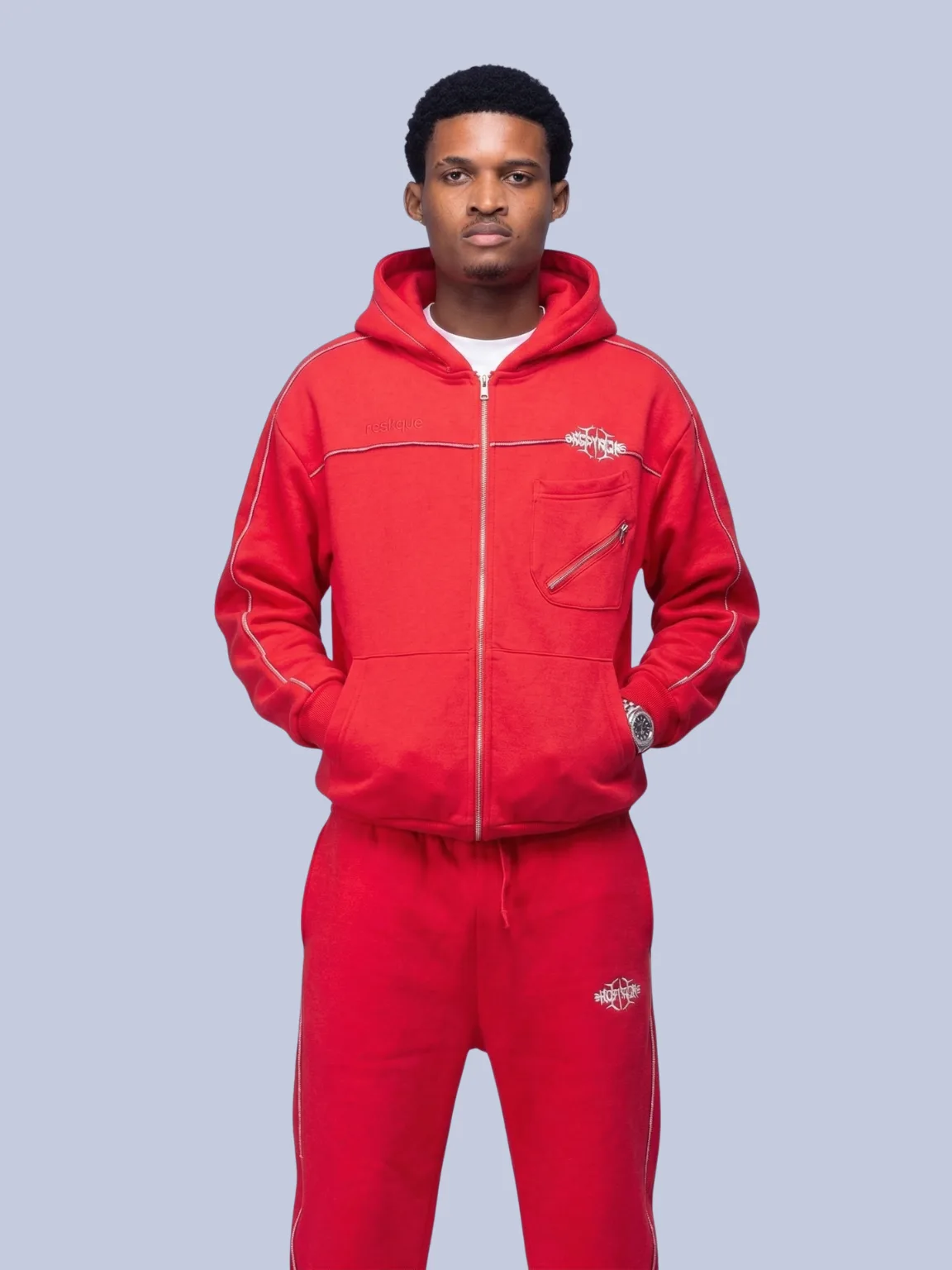 Deconstructed Stitch Zip-Up - Image 5