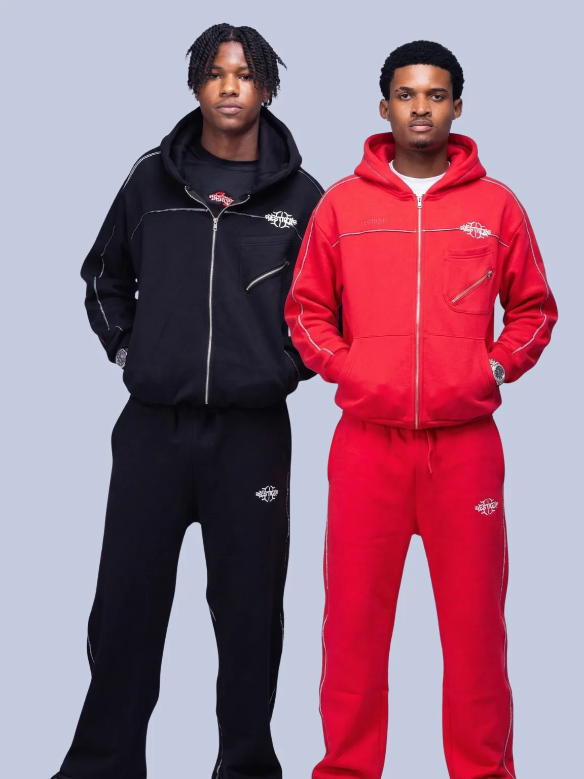 Deconstructed Stitch Zip-Up - Image 2